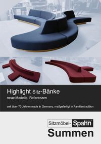 Katalog Highlight Sitz-Bänke